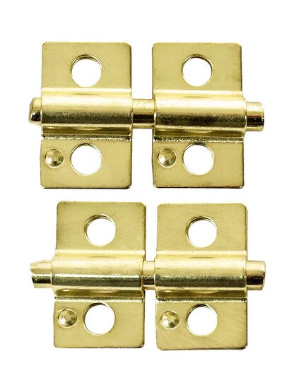 Pair of 3/4 inch x 1 1/4 inch Pair of Mirror Mounting Friction Hinges.